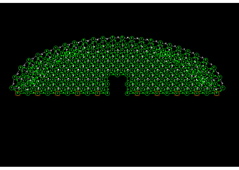 汝州锡林浩特91跨，1000米长干煤棚网架设计