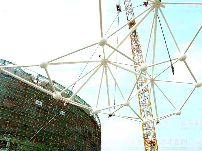 汝州体育馆网架安装