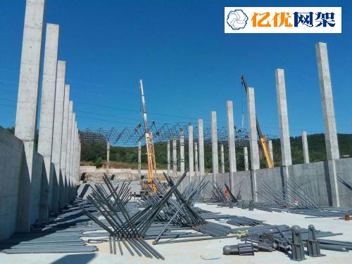 汝州料棚网架设计